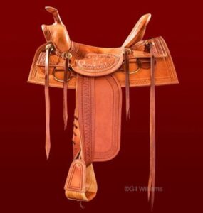 Saddle hand made by Mike Wilder for the 2016 Drive Auction